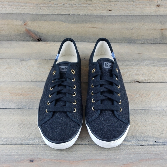 NEW Keds Women's Dream Foam Black Flannel Sneakers - Picture 4 of 9